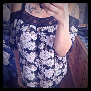 Floral off the shoulder